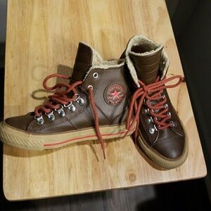 Kid's Leather Converse Boots!!! Like New!!!
